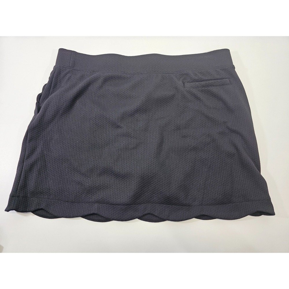 Pebble Beach XL Simple Black Golf Skort Skirt W/ Shorts Dry Luxe Active EUC - Picture 4 of 8
